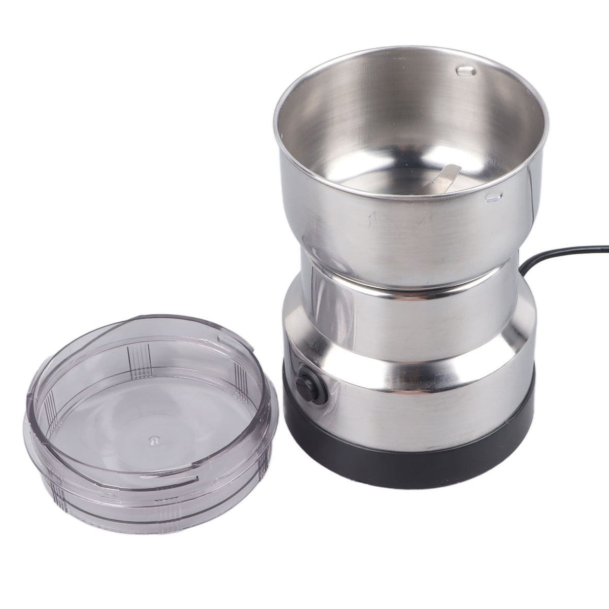 Small Electric Grinder Efficient Grinding Silver Multifunction Portable Coffee Bean Milling Grinder for Daily Use Home