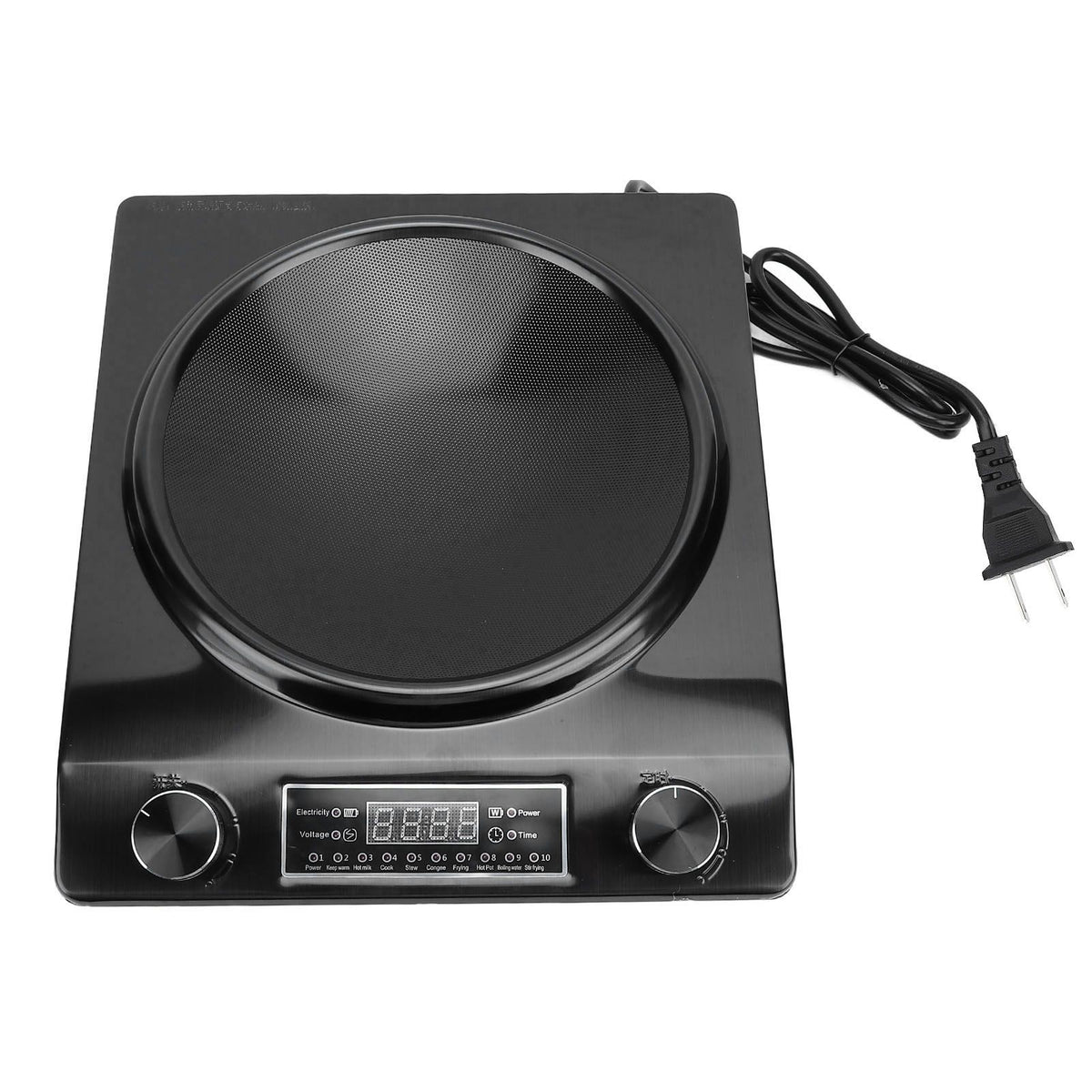 3500W Portable Induction Cooktop Aluminum ABS Countertop Induction Cooker Hot Plate with Smart Touch Panel for Home Kitchen US Plug 110V