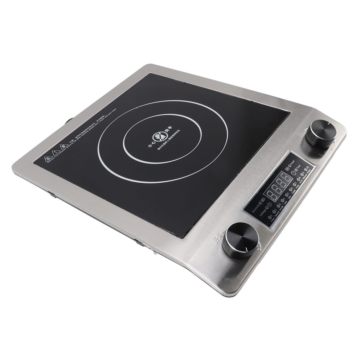 Induction Cooktop 3500W Fast Heating Easy to Clean Portable Touch Panel Multiple Safety Preventions Induction Hot Plate for Cooking EU Plug 220V
