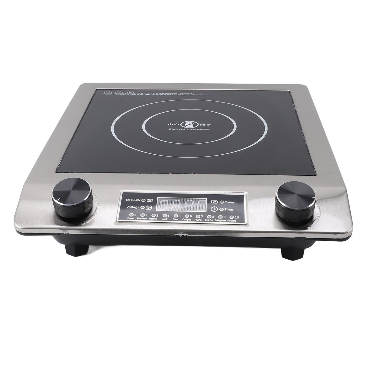 Induction Cooktop 3500W Fast Heating Easy to Clean Portable Touch Panel Multiple Safety Preventions Induction Hot Plate for Cooking EU Plug 220V