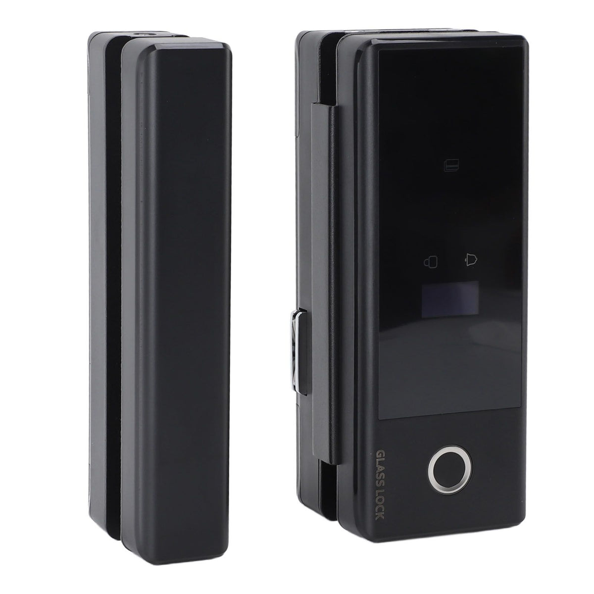 Glass Door Smart Lock Fingerprint Password Card Swiping WiFi Electronic Entry Lock with Key for Wooden Sliding Door