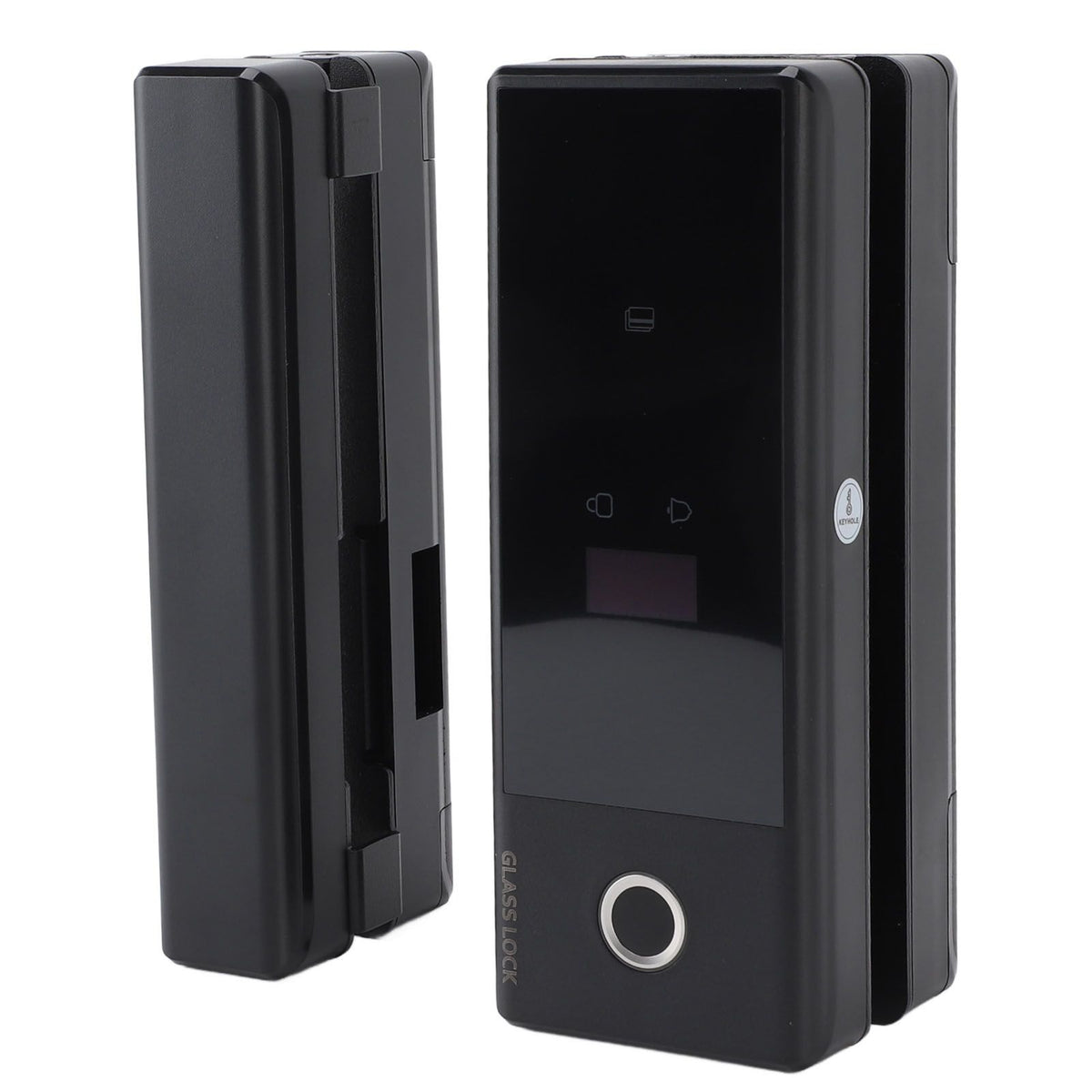 Glass Door Smart Lock Fingerprint Password Card Swiping WiFi Electronic Entry Lock with Key for Wooden Sliding Door
