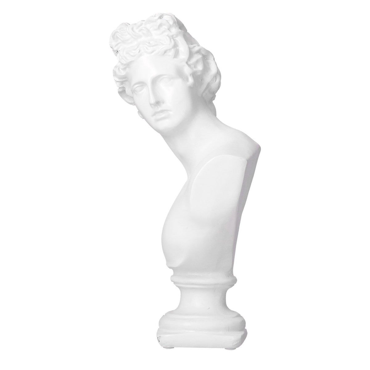 Nordic Style Character Figurine Bust Statue Craft Ornament for Desktop Living Room OfficeWhite