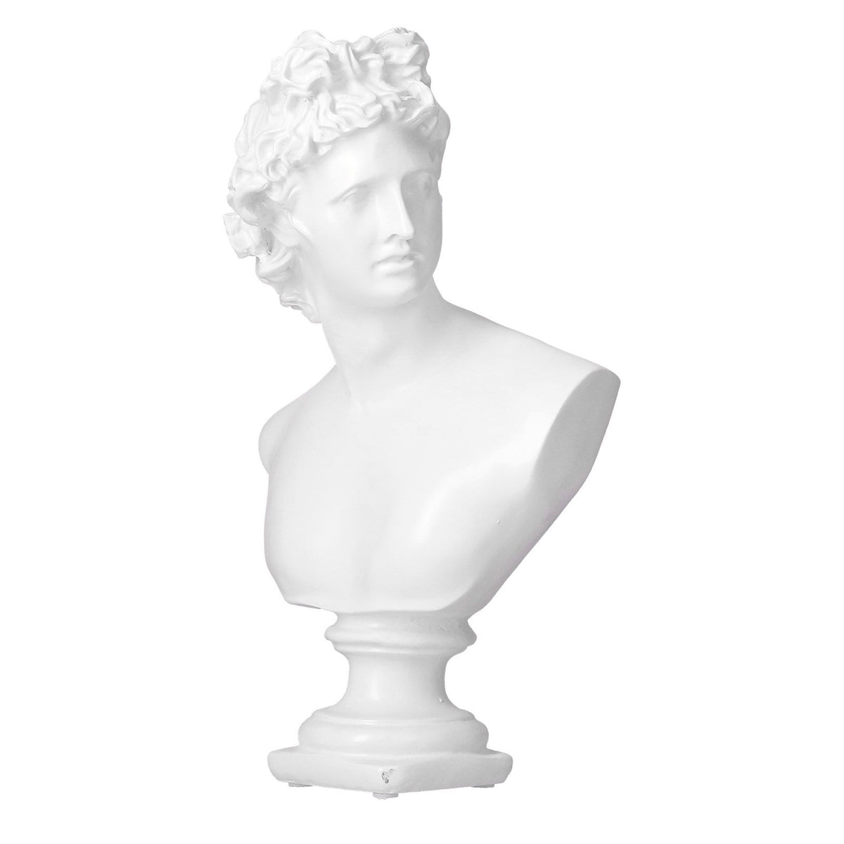 Nordic Style Character Figurine Bust Statue Craft Ornament for Desktop Living Room OfficeWhite