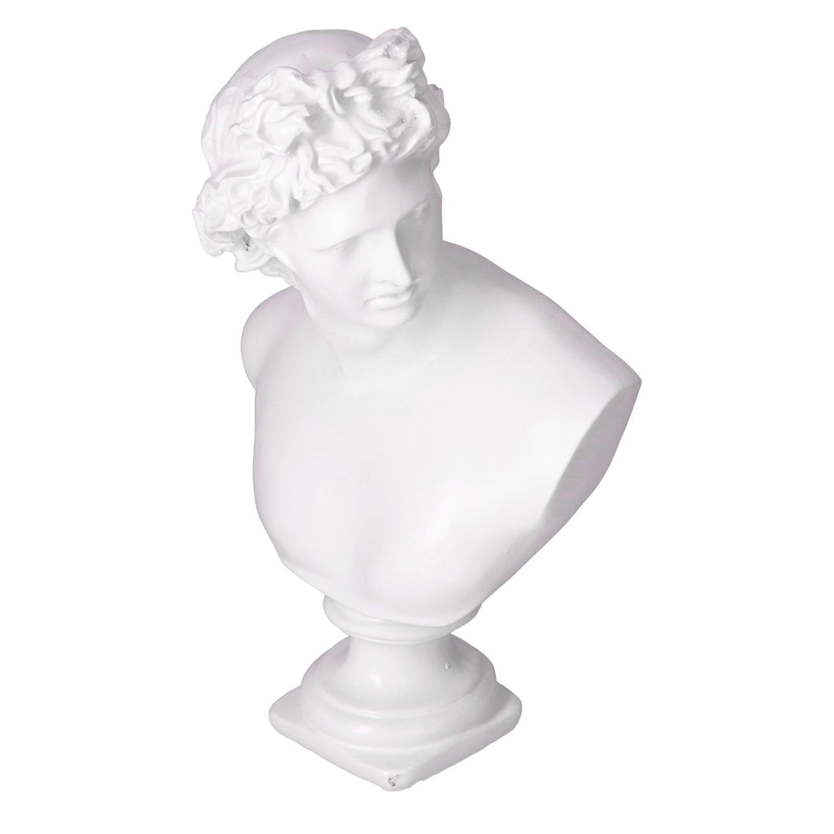 Nordic Style Character Figurine Bust Statue Craft Ornament for Desktop Living Room OfficeWhite
