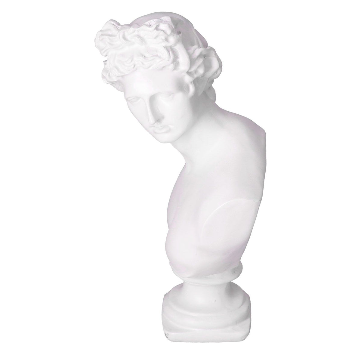 Nordic Style Character Figurine Bust Statue Craft Ornament for Desktop Living Room OfficeWhite