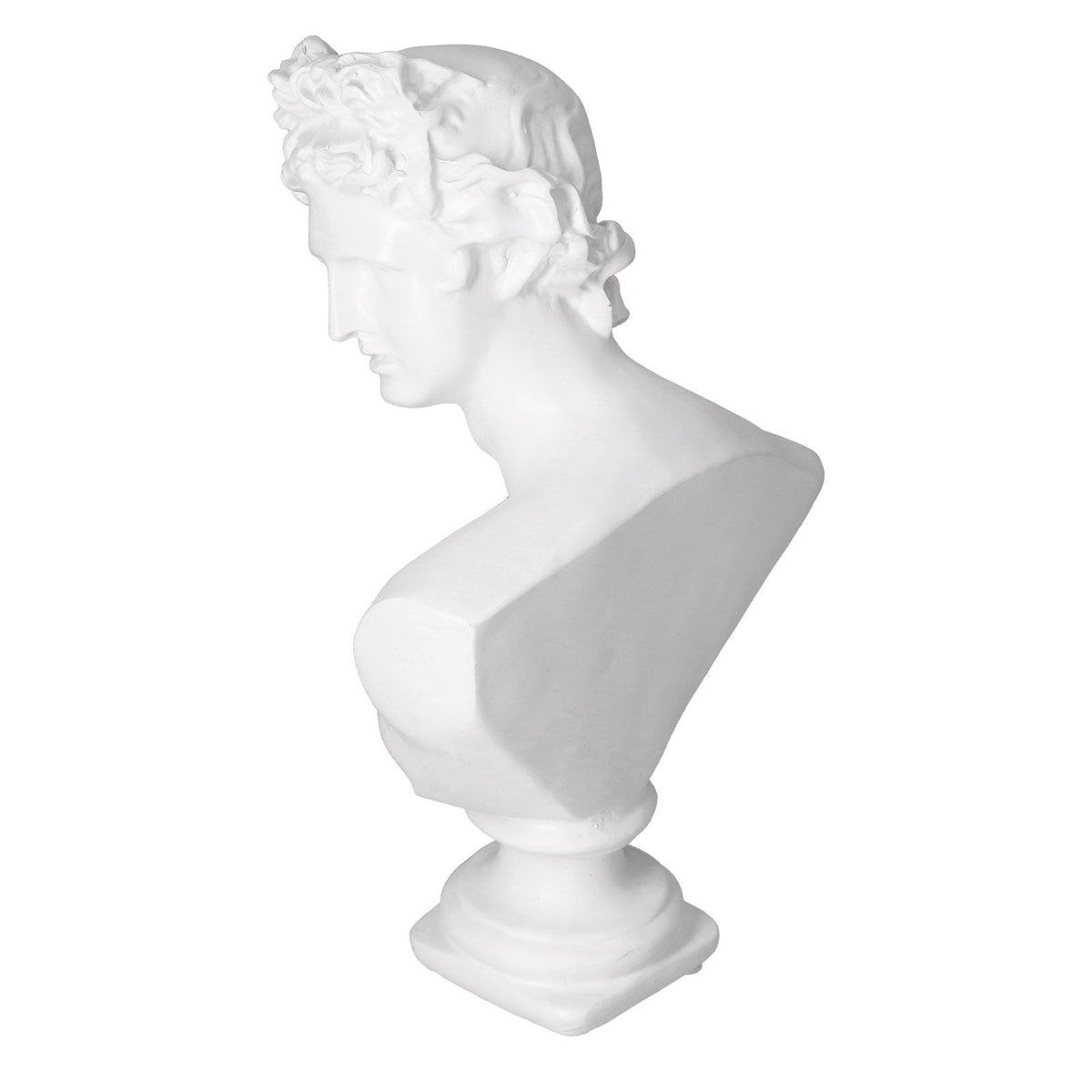 Nordic Style Character Figurine Bust Statue Craft Ornament for Desktop Living Room OfficeWhite