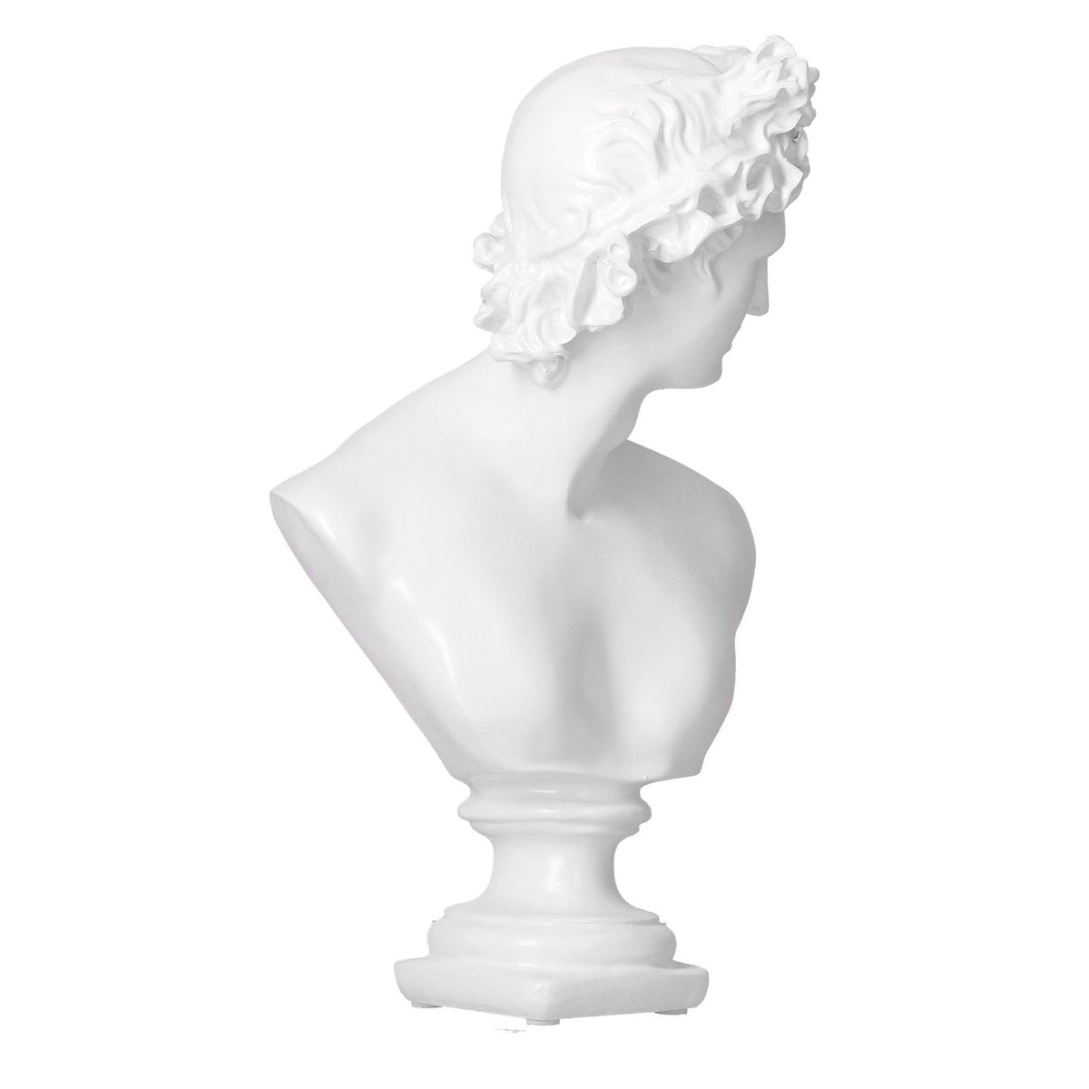 Nordic Style Character Figurine Bust Statue Craft Ornament for Desktop Living Room OfficeWhite