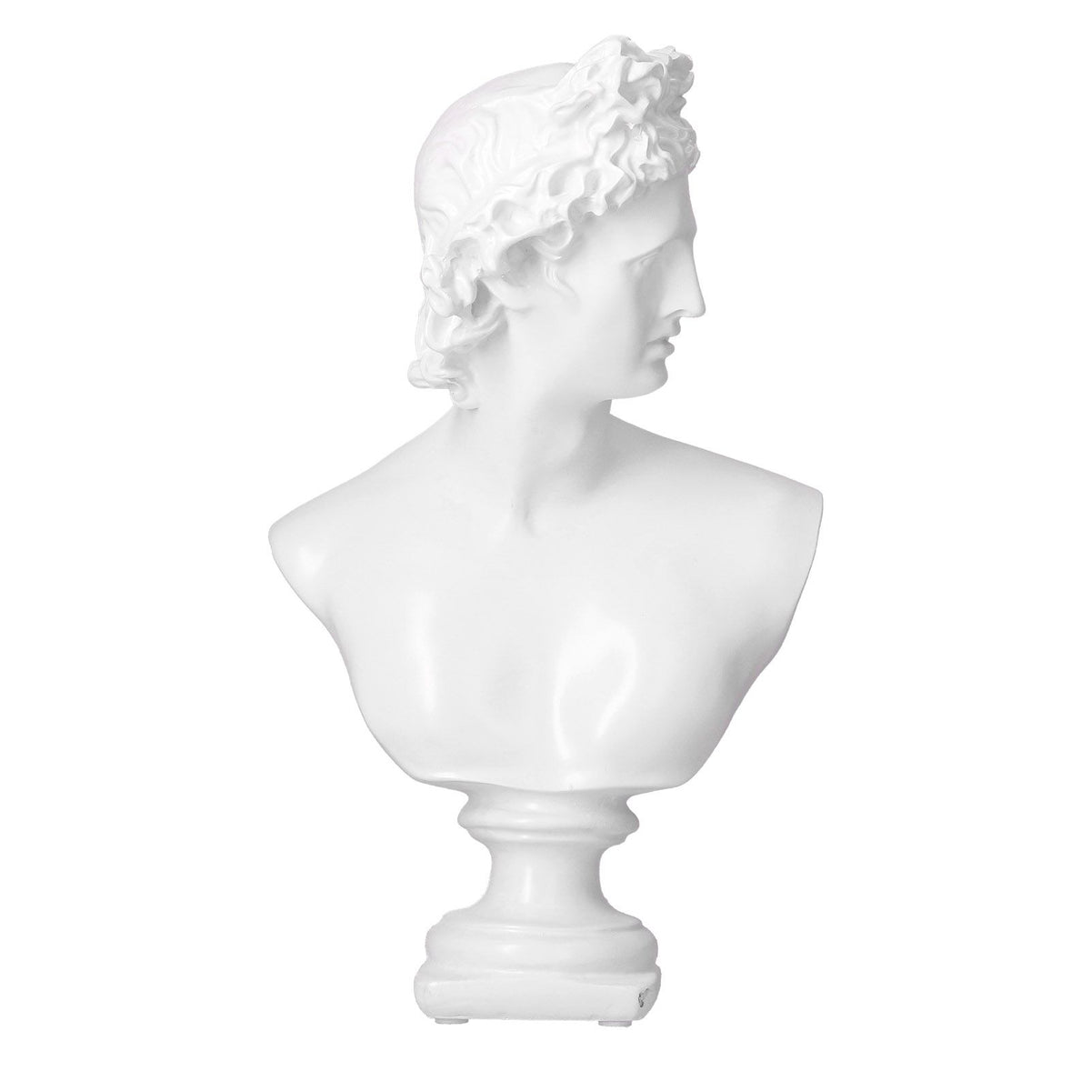 Nordic Style Character Figurine Bust Statue Craft Ornament for Desktop Living Room OfficeWhite
