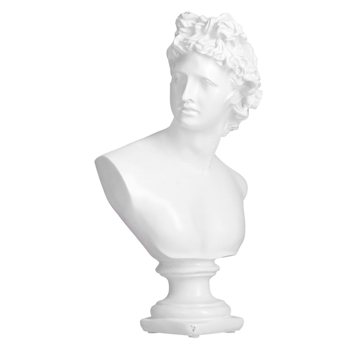 Nordic Style Character Figurine Bust Statue Craft Ornament for Desktop Living Room OfficeWhite