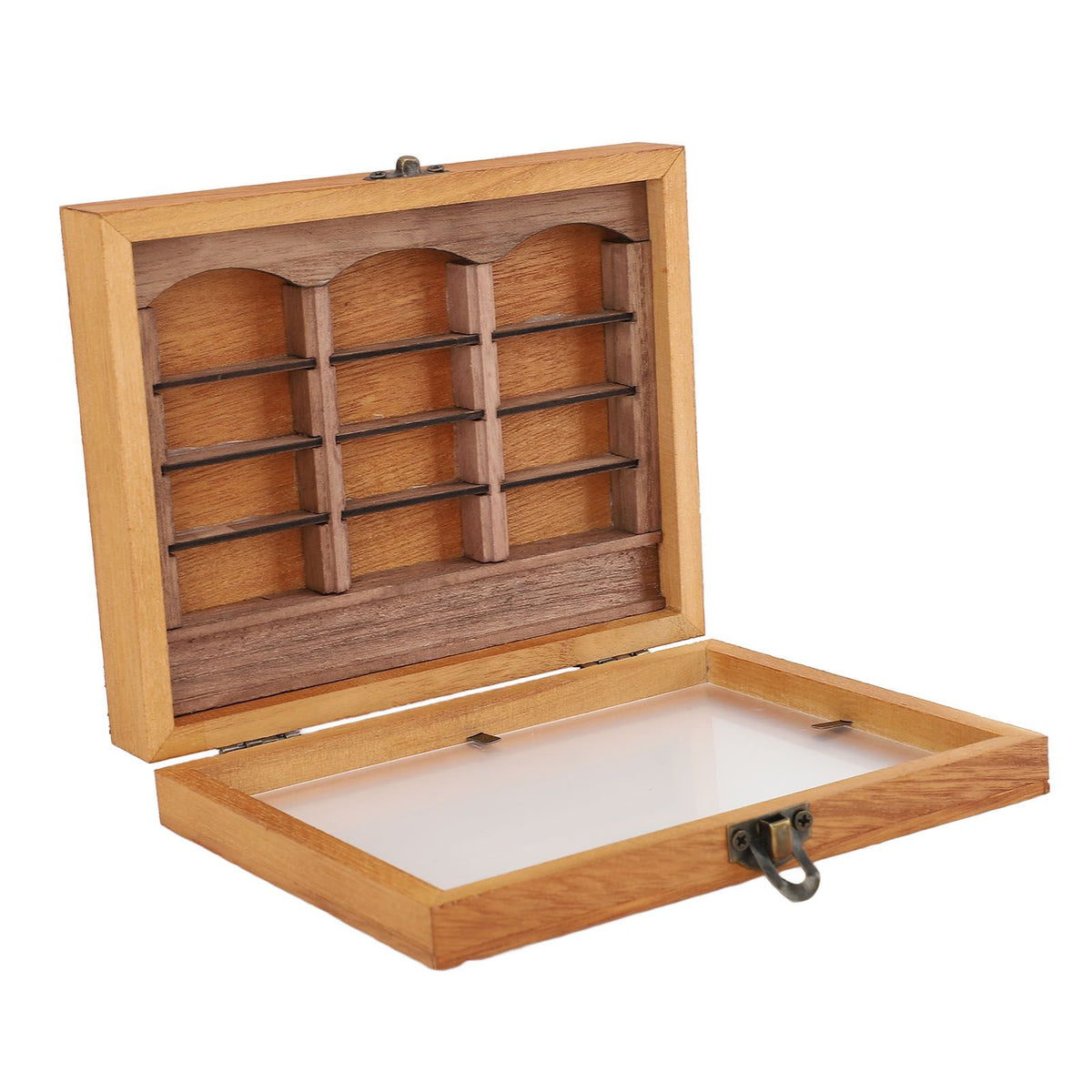 Miniature Wooden Bookshelf Anxiety Relief Multi Books Display Case Cabinet Desk Ornament Decoration