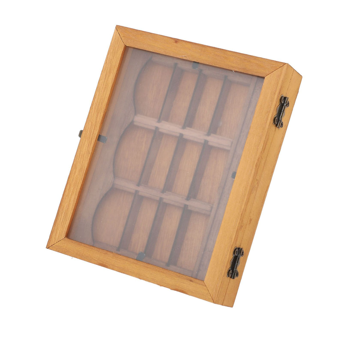 Miniature Wooden Bookshelf Anxiety Relief Multi Books Display Case Cabinet Desk Ornament Decoration