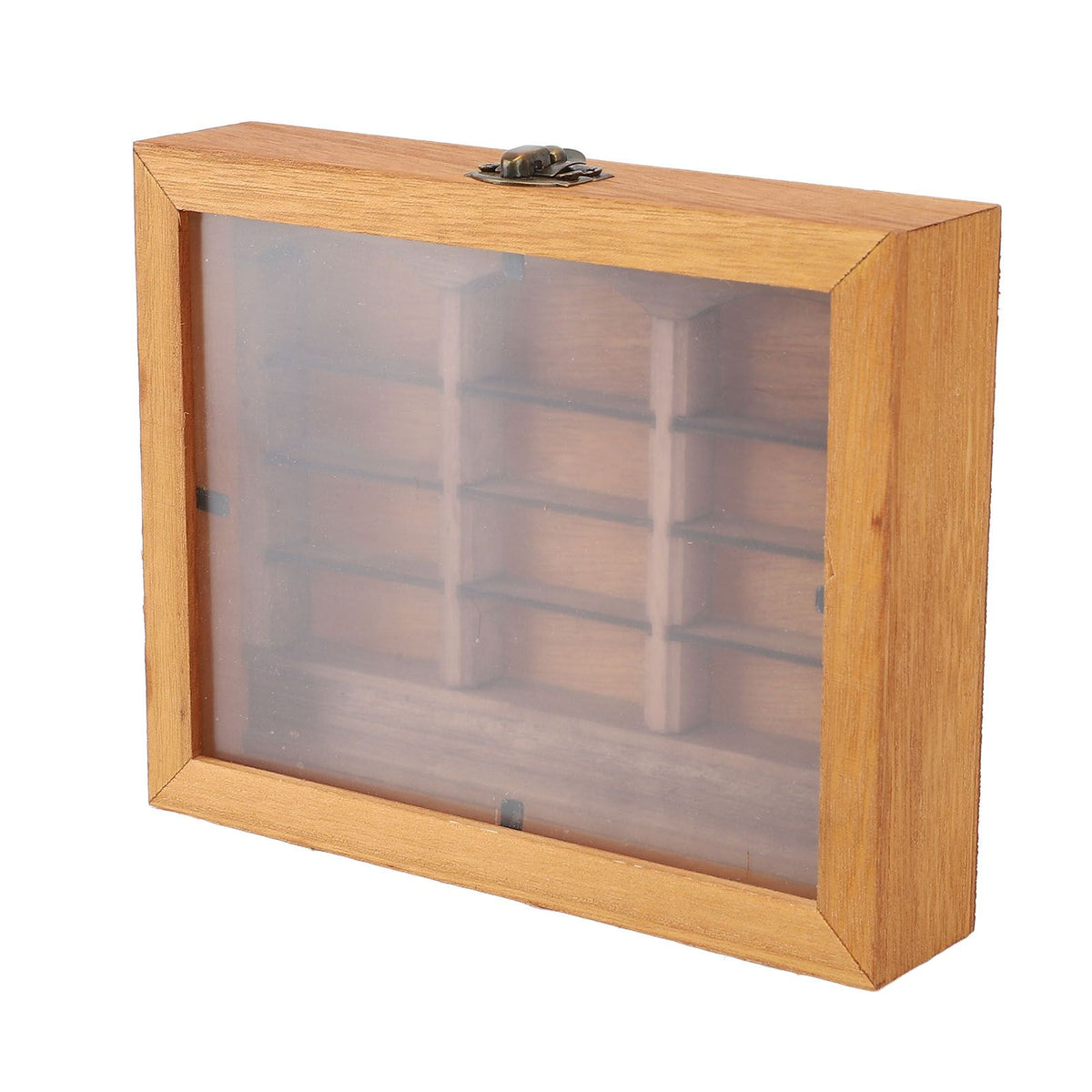Miniature Wooden Bookshelf Anxiety Relief Multi Books Display Case Cabinet Desk Ornament Decoration