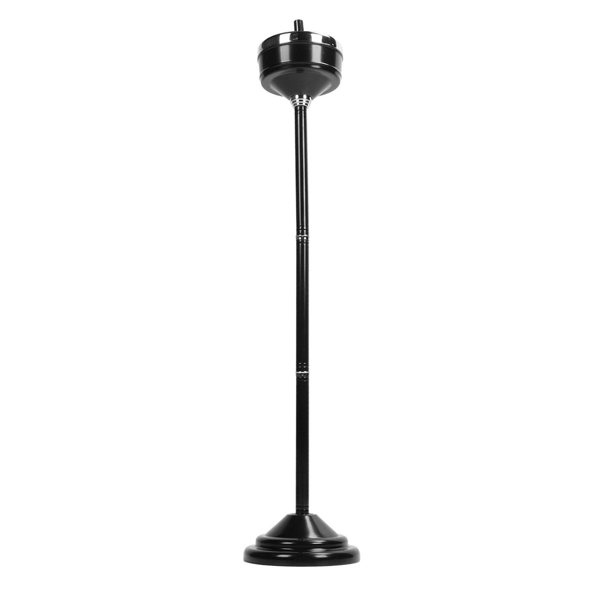 Floor Ashtray Self Cleaning Detachable Adjustable Height Standing Ash Tray with Lid for Restaurant KTV Patio Living Room Black