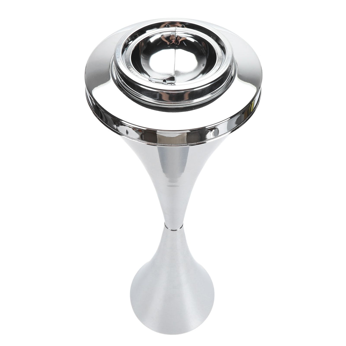 Floor Standing Ash Tray Innovative Stylish Outdoor Standing Ashtray with Lid for Home Patio Elevator KTV Toilet Living Room Silver