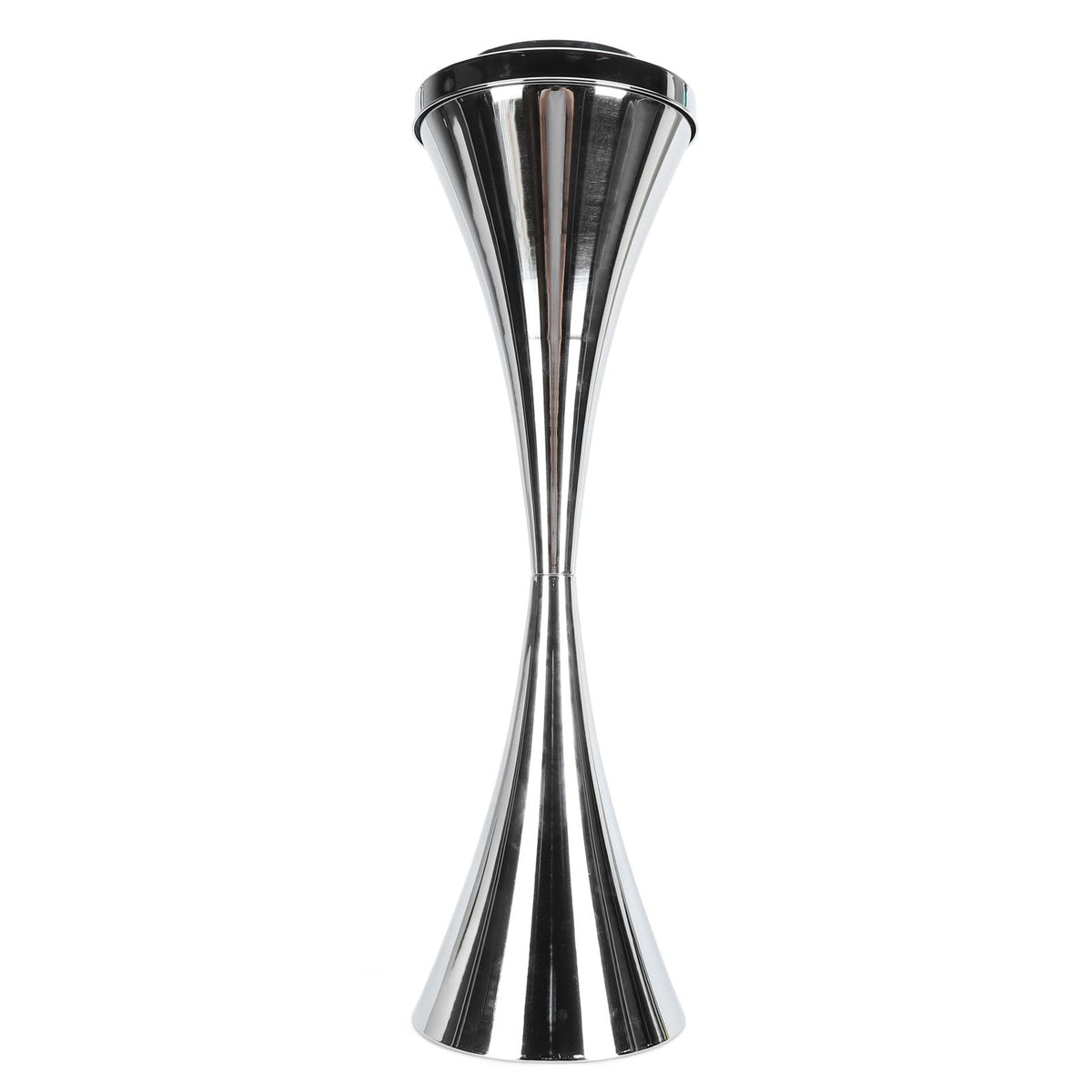 Floor Standing Ash Tray Innovative Stylish Outdoor Standing Ashtray with Lid for Home Patio Elevator KTV Toilet Living Room Silver