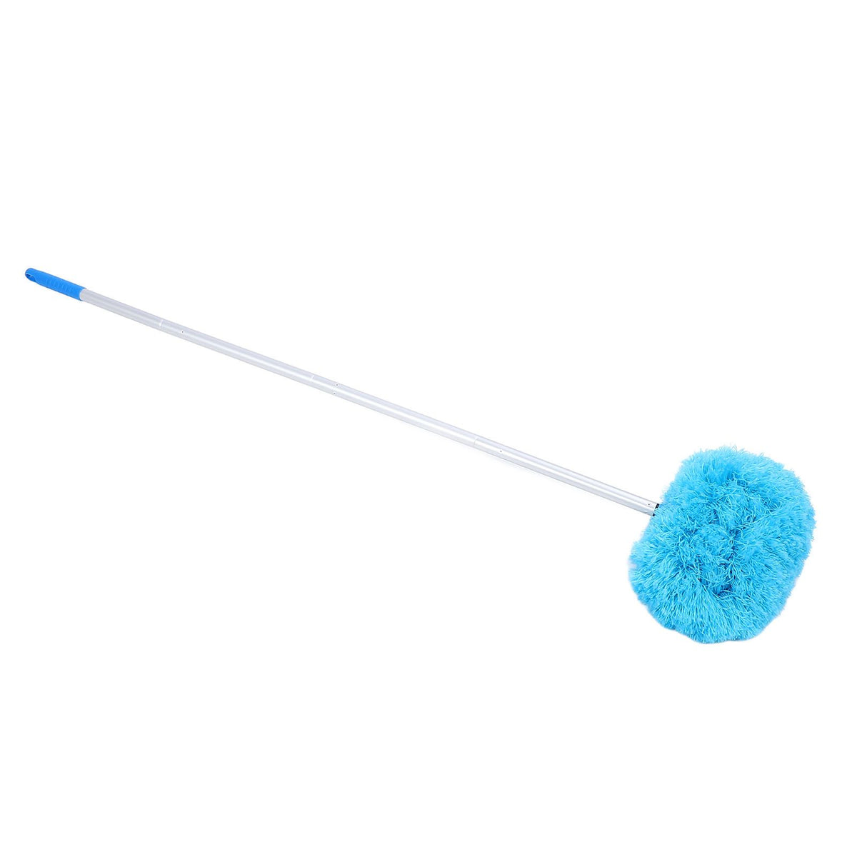 Extra Long Round Duster 360 Degree Rotation Multifunctional Washable Ceiling Fan Duster 140cm Dust Removal Tool for High Ceilings Furniture Blue