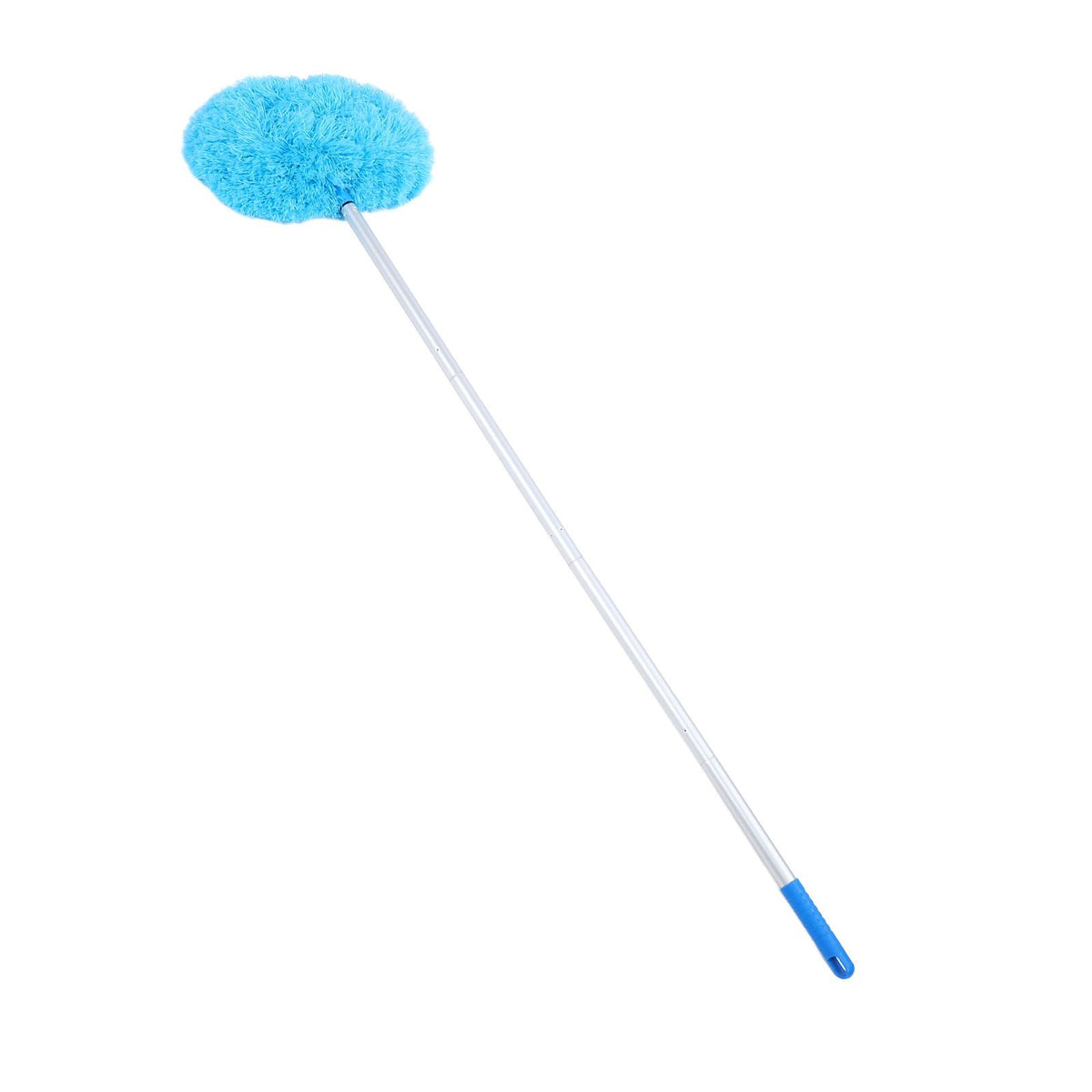 Extra Long Round Duster 360 Degree Rotation Multifunctional Washable Ceiling Fan Duster 140cm Dust Removal Tool for High Ceilings Furniture Blue