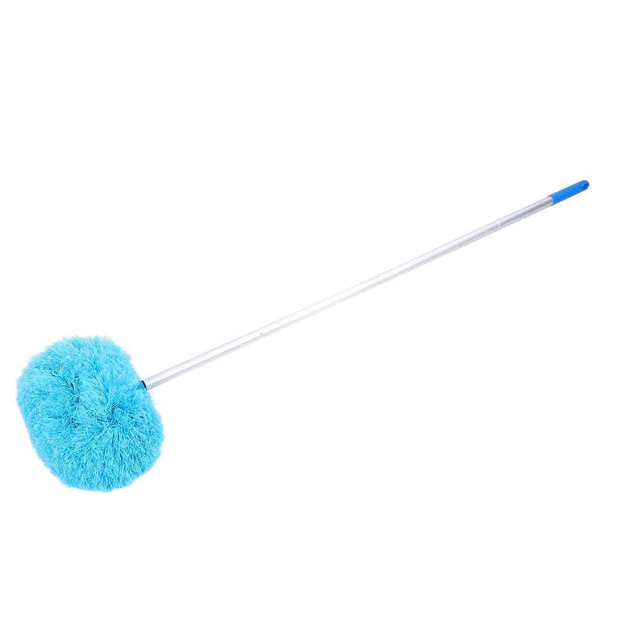 Extra Long Round Duster 360 Degree Rotation Multifunctional Washable Ceiling Fan Duster 140cm Dust Removal Tool for High Ceilings Furniture Blue