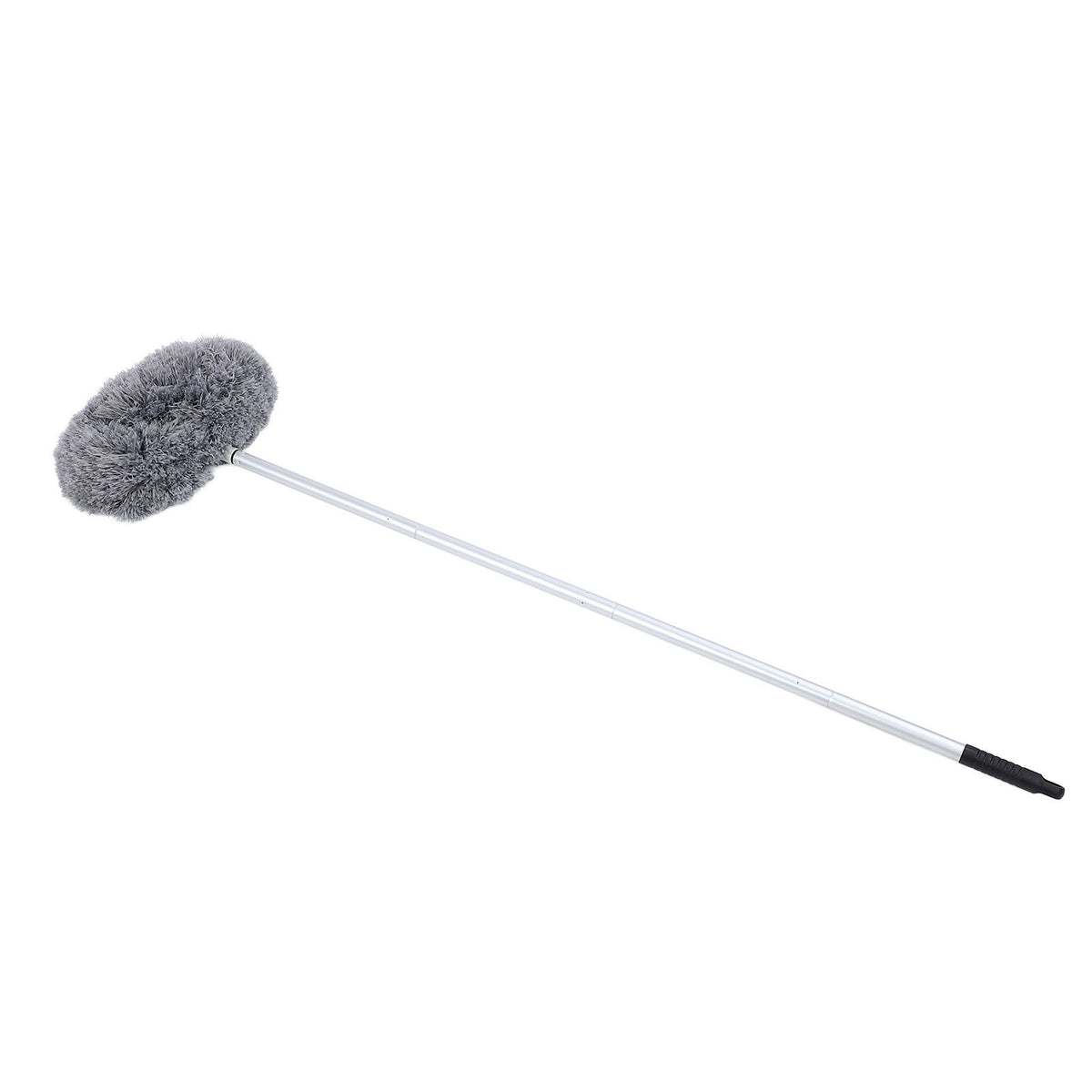 Extra Long Round Duster 360 Degree Rotation Multifunctional Washable Ceiling Fan Duster 140cm Dust Removal Tool for High Ceilings Furniture Gray
