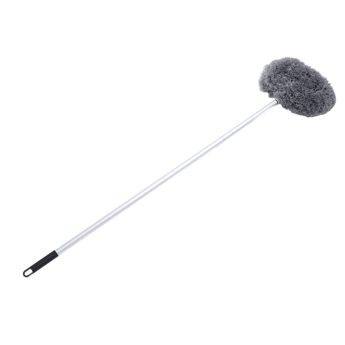 Extra Long Round Duster 360 Degree Rotation Multifunctional Washable Ceiling Fan Duster 140cm Dust Removal Tool for High Ceilings Furniture Gray