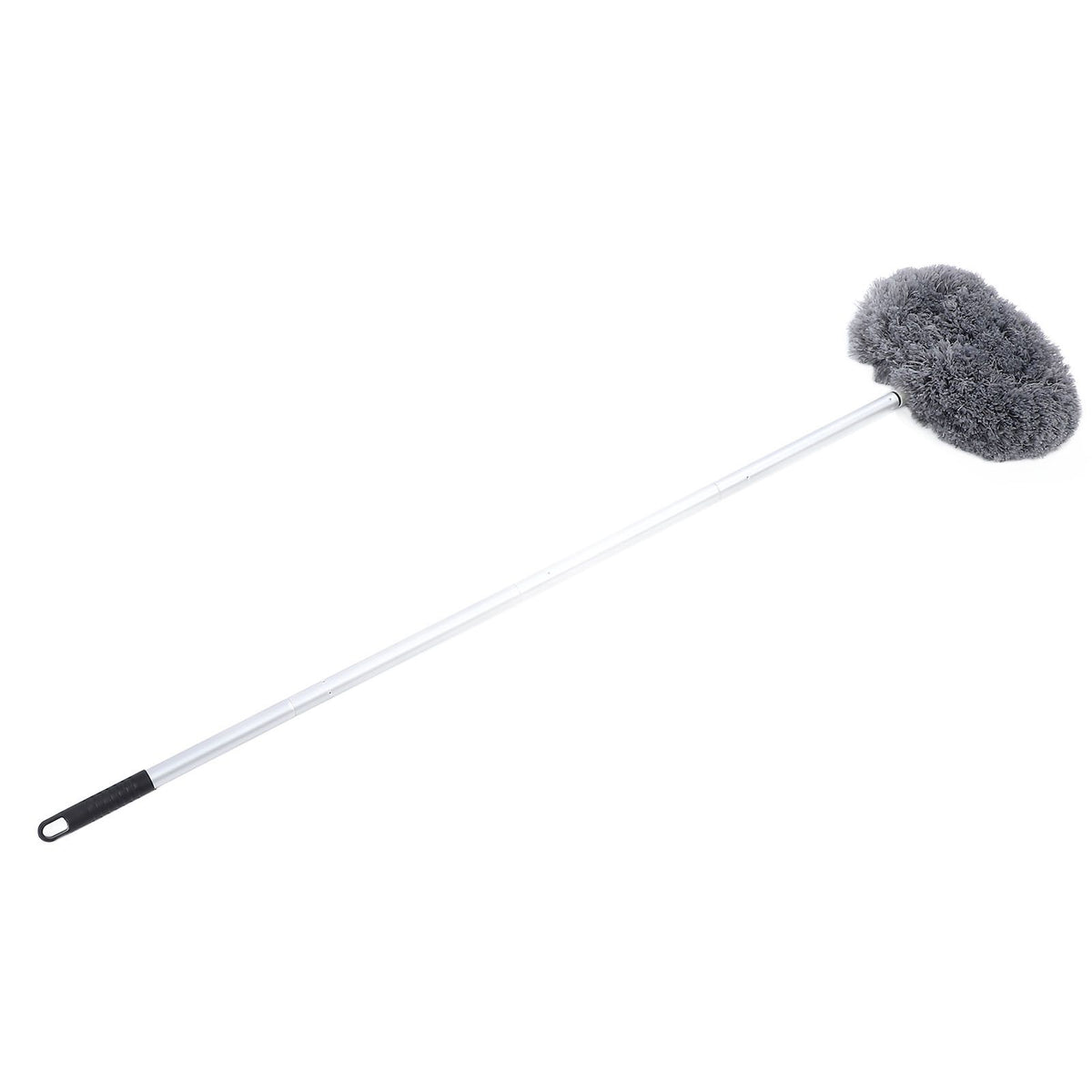 Extra Long Round Duster 360 Degree Rotation Multifunctional Washable Ceiling Fan Duster 140cm Dust Removal Tool for High Ceilings Furniture Gray