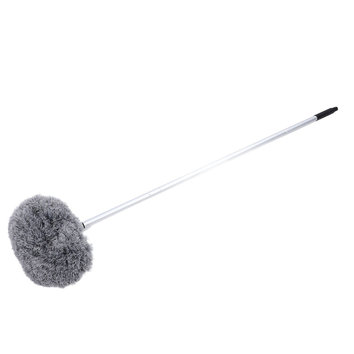 Extra Long Round Duster 360 Degree Rotation Multifunctional Washable Ceiling Fan Duster 140cm Dust Removal Tool for High Ceilings Furniture Gray