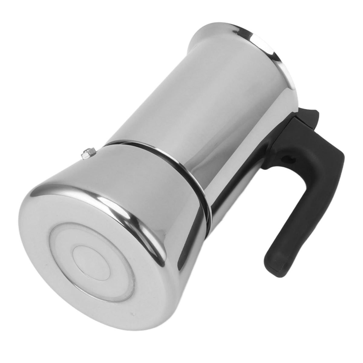 300ml Moka Pot Food Grade Stainless Steel Safe Stove Top Coffee Maker with Insulated Handle for Travel Outdoor