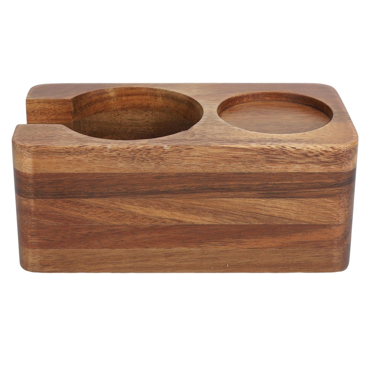 58mm Coffee Tamper Stand Wood Stable Long Durability Protafilter Holder Tamping Station for Home