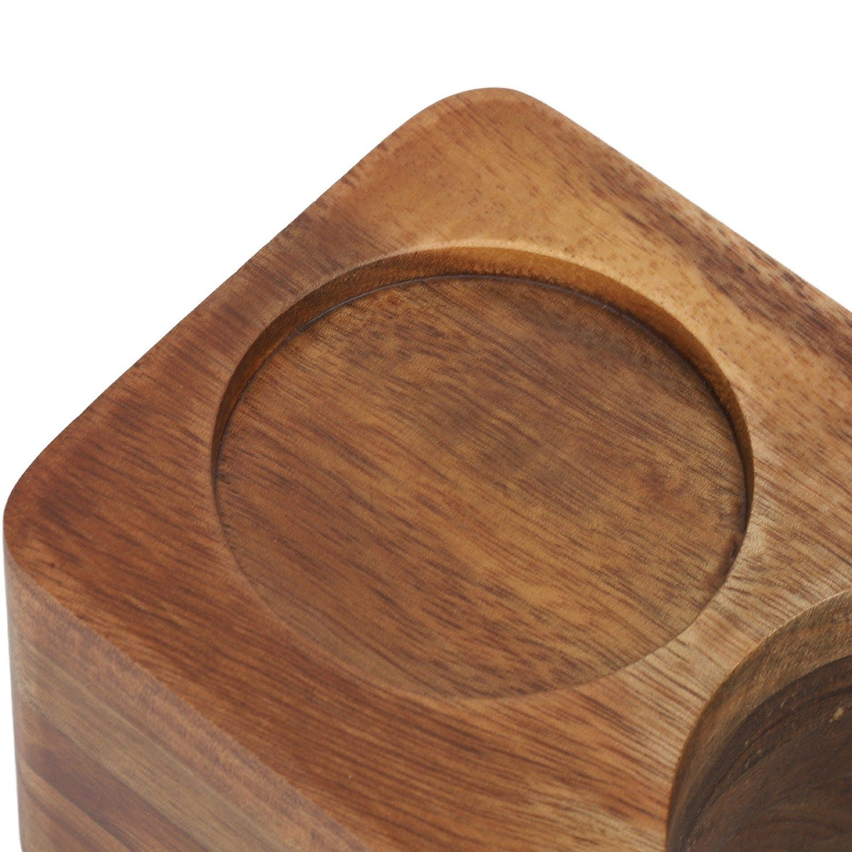58mm Coffee Tamper Stand Wood Stable Long Durability Protafilter Holder Tamping Station for Home