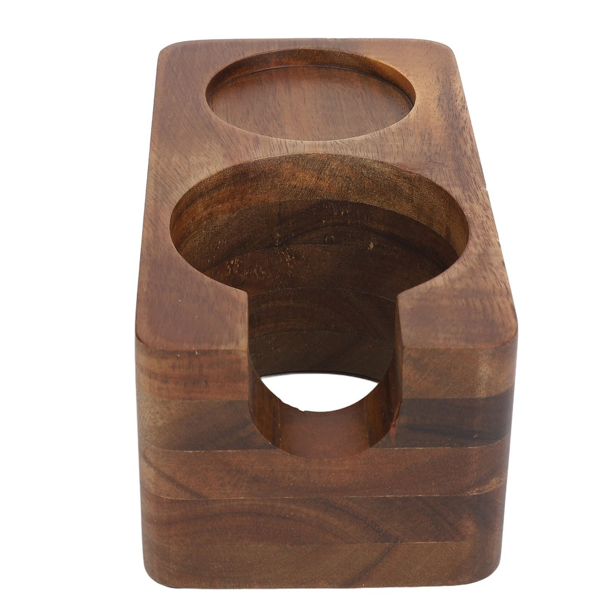 58mm Coffee Tamper Stand Wood Stable Long Durability Protafilter Holder Tamping Station for Home