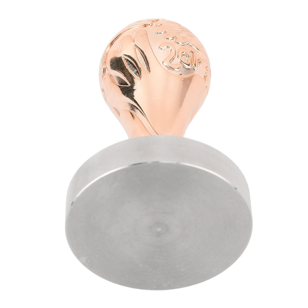 Coffee Tamper 58mm Handle Stainless Steel Ergonomic Coffee Press Tamper Coffee Machine Accessories for Home Coffee Shop Rose Gold