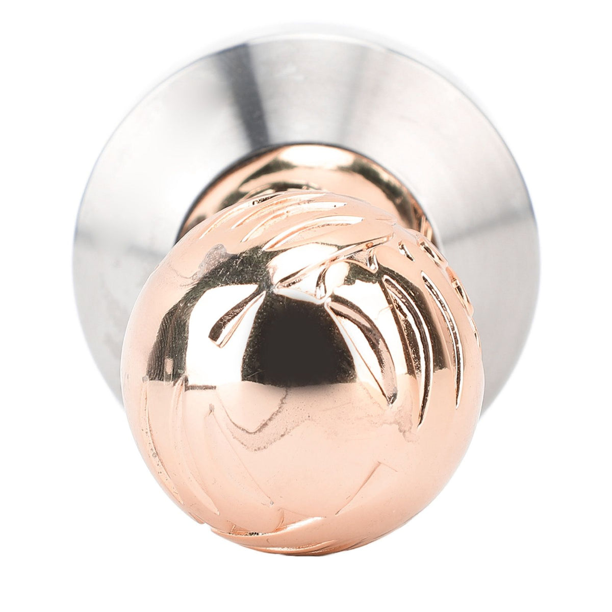 Coffee Tamper 58mm Handle Stainless Steel Ergonomic Coffee Press Tamper Coffee Machine Accessories for Home Coffee Shop Rose Gold