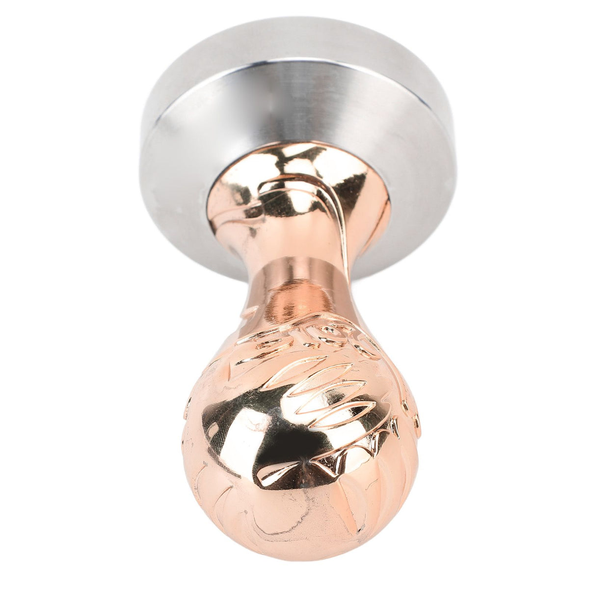 Coffee Tamper 58mm Handle Stainless Steel Ergonomic Coffee Press Tamper Coffee Machine Accessories for Home Coffee Shop Rose Gold