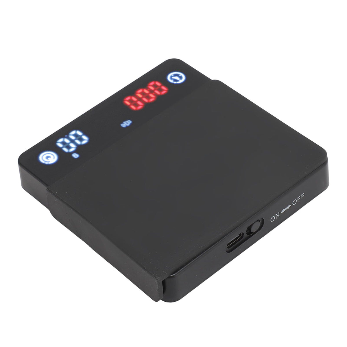 Coffee Scale Mini Rechargeable Portable Digital Coffee Scale with Timer Removable Silicone Pad for Hand Brewed Coffee
