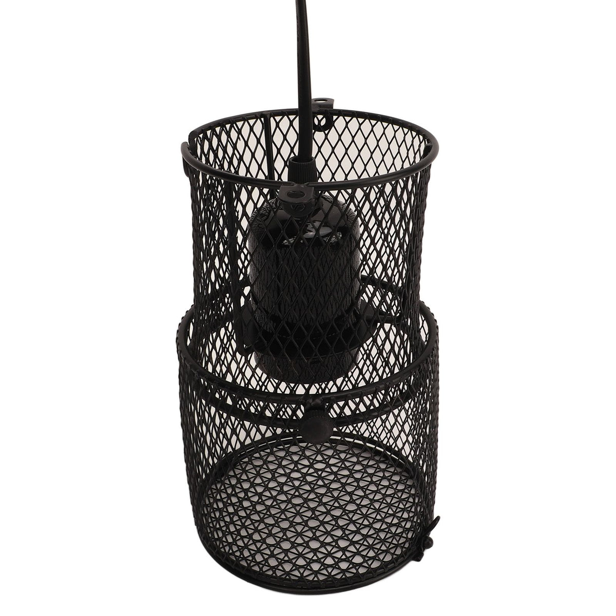 Reptile Heat Lamp Guard Avoid Scald Retractable Reptile Heat Lamp Mesh Cover Heat Protector with E27 Ceramic Lamp Holder UK Plug 220‑240V