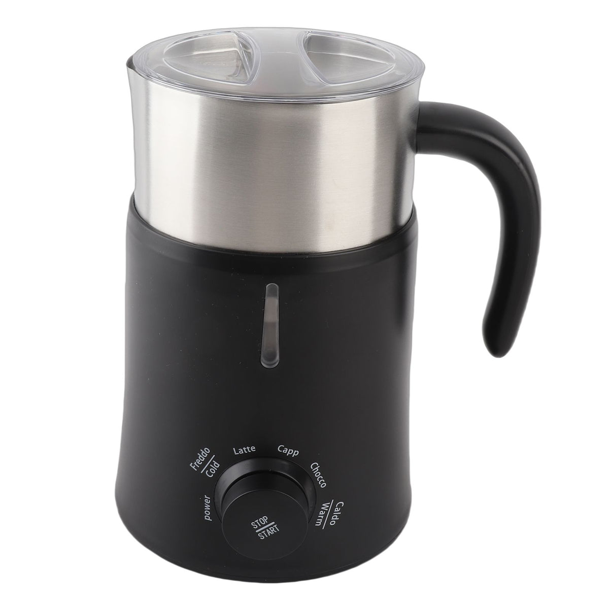 5 in 1 Electric Milk Frother - 24oz/700ml Hot and Cold Foam Maker and Milk Warmer for Latte / Cappuccinos / Hot Chocolate 500W Non-Slip Coffee Frother