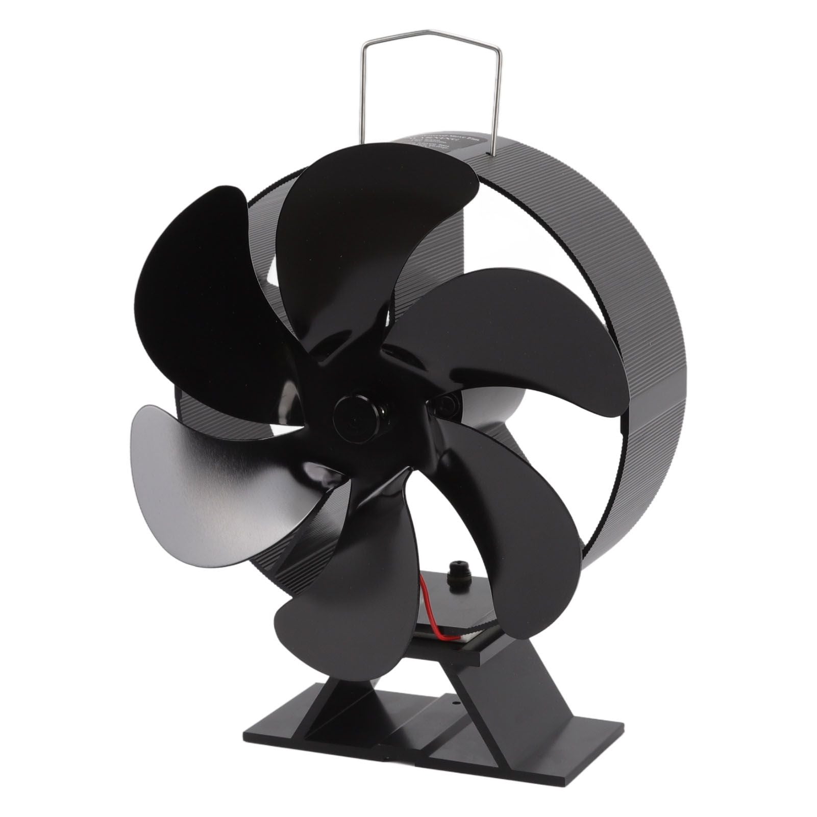 6 Blades Fireplace Fan Thermoelectric Module Wood Stove Fan Heat Powered Wood Burning Air Circulation Fan for Home