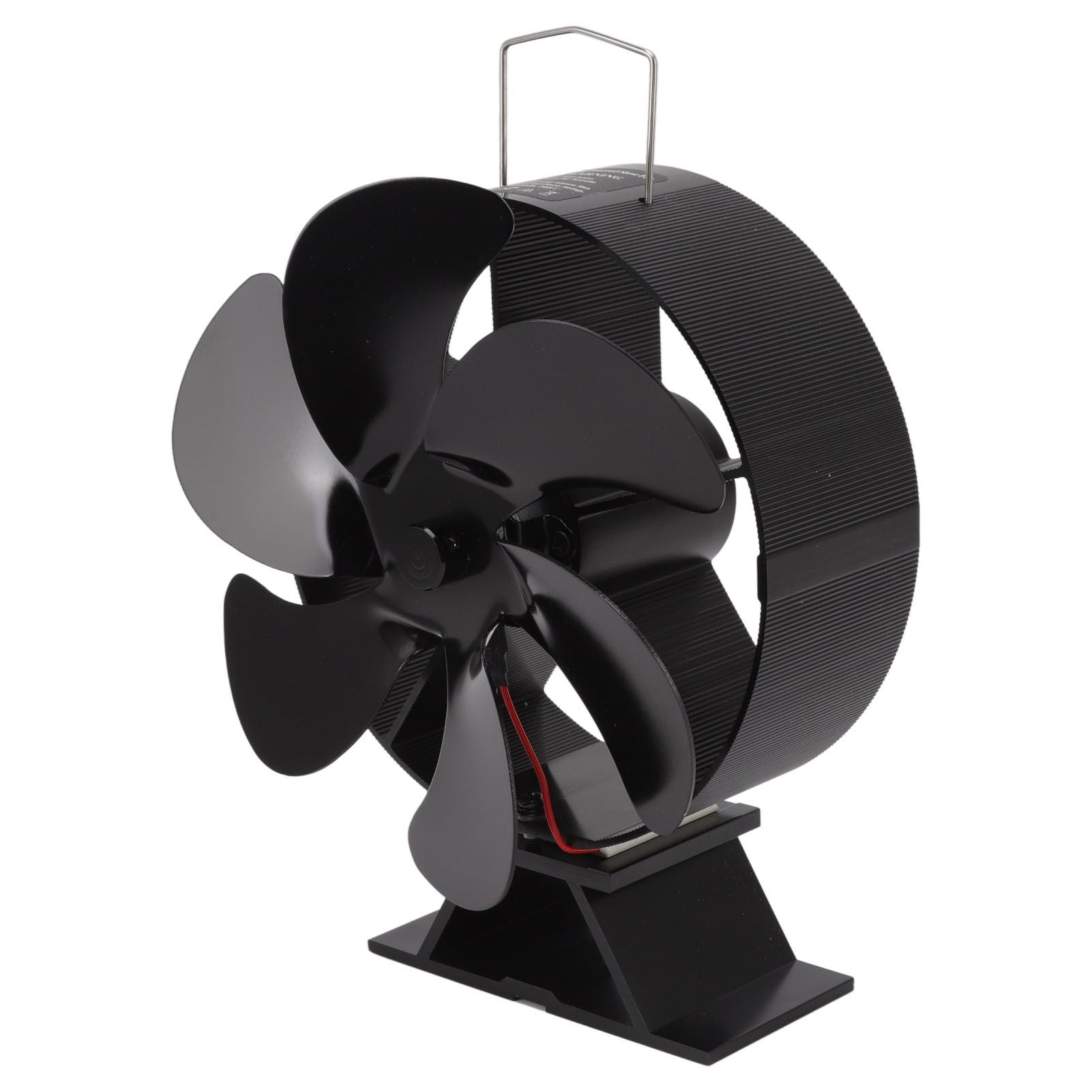 6 Blades Fireplace Fan Thermoelectric Module Wood Stove Fan Heat Powered Wood Burning Air Circulation Fan for Home