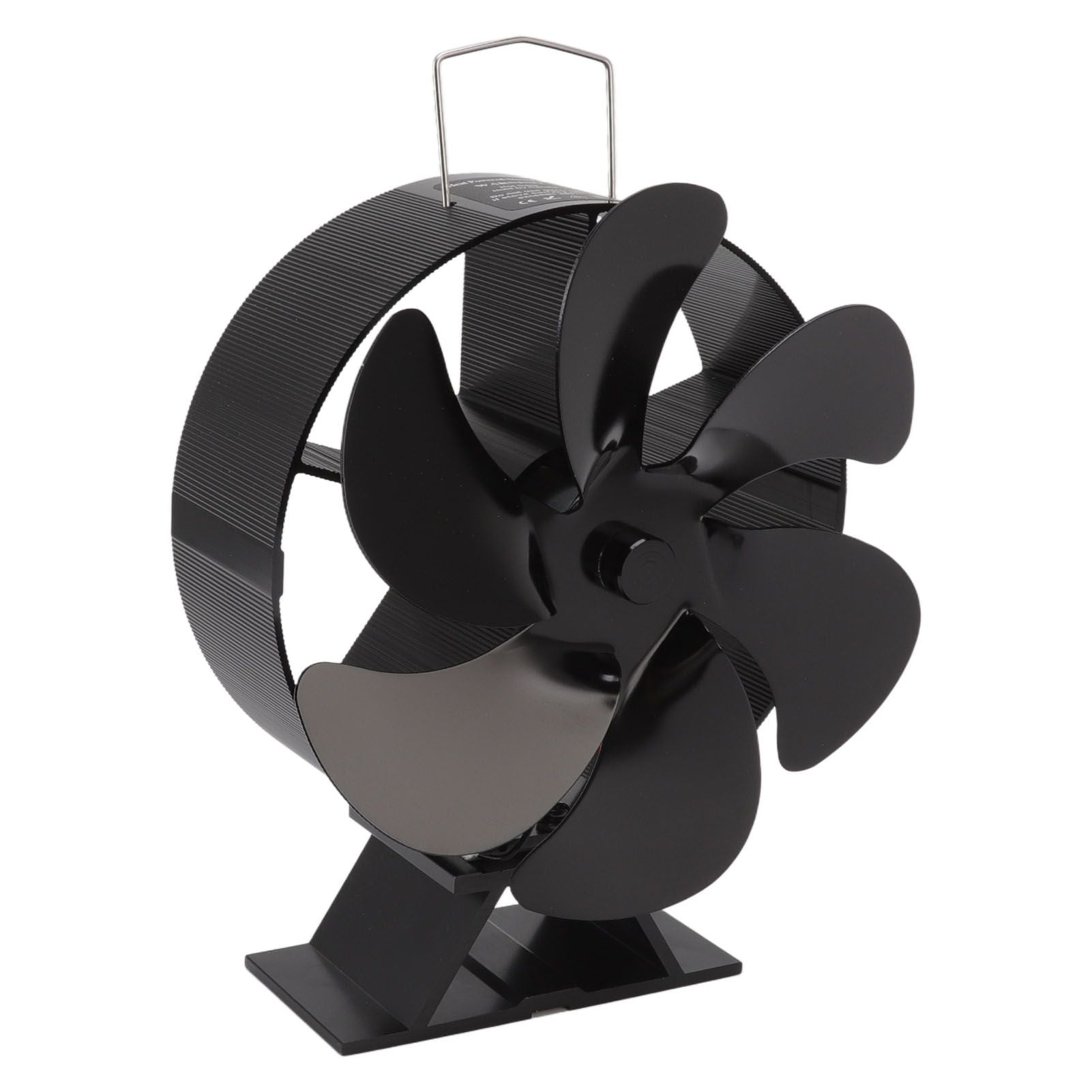 6 Blades Fireplace Fan Thermoelectric Module Wood Stove Fan Heat Powered Wood Burning Air Circulation Fan for Home