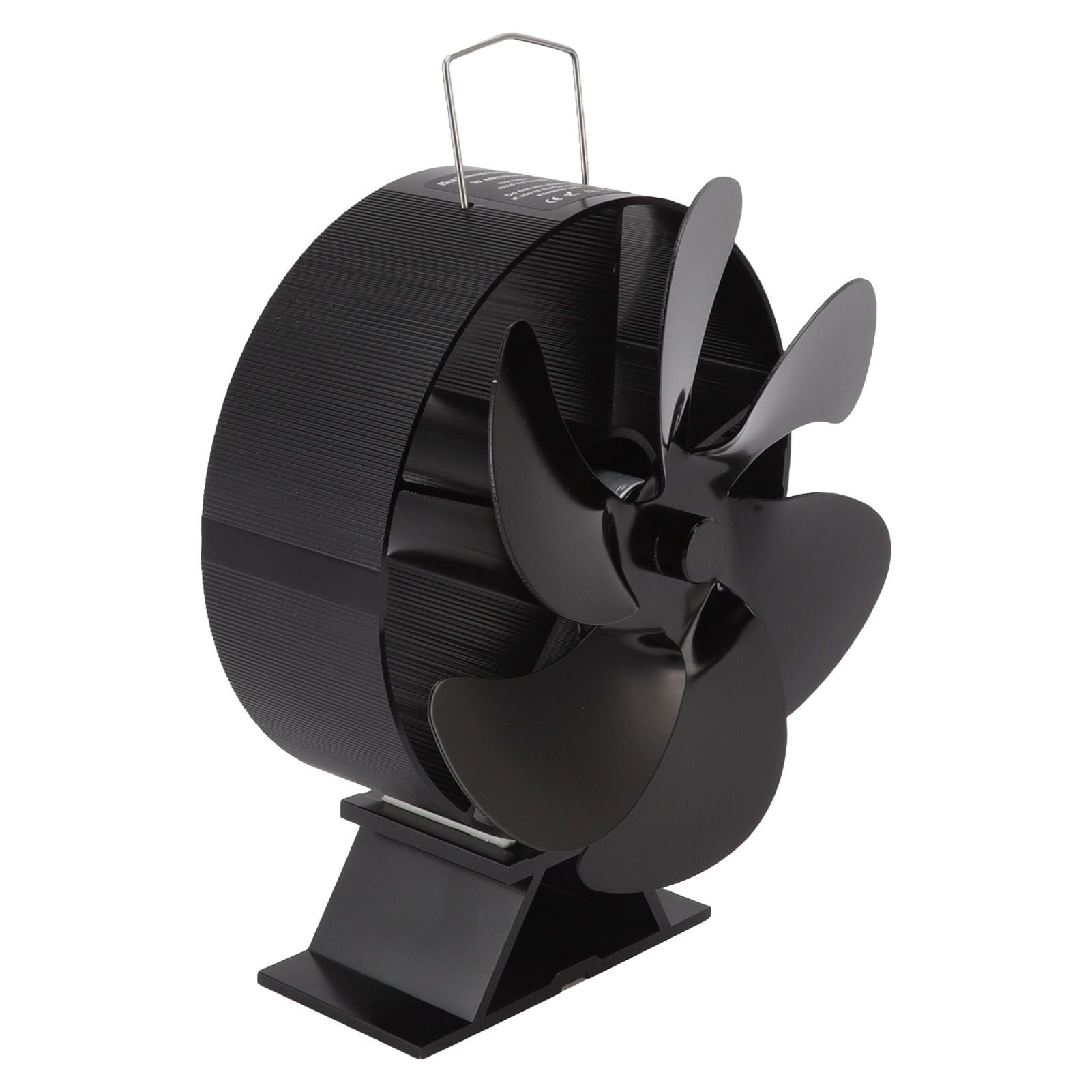 6 Blades Fireplace Fan Thermoelectric Module Wood Stove Fan Heat Powered Wood Burning Air Circulation Fan for Home