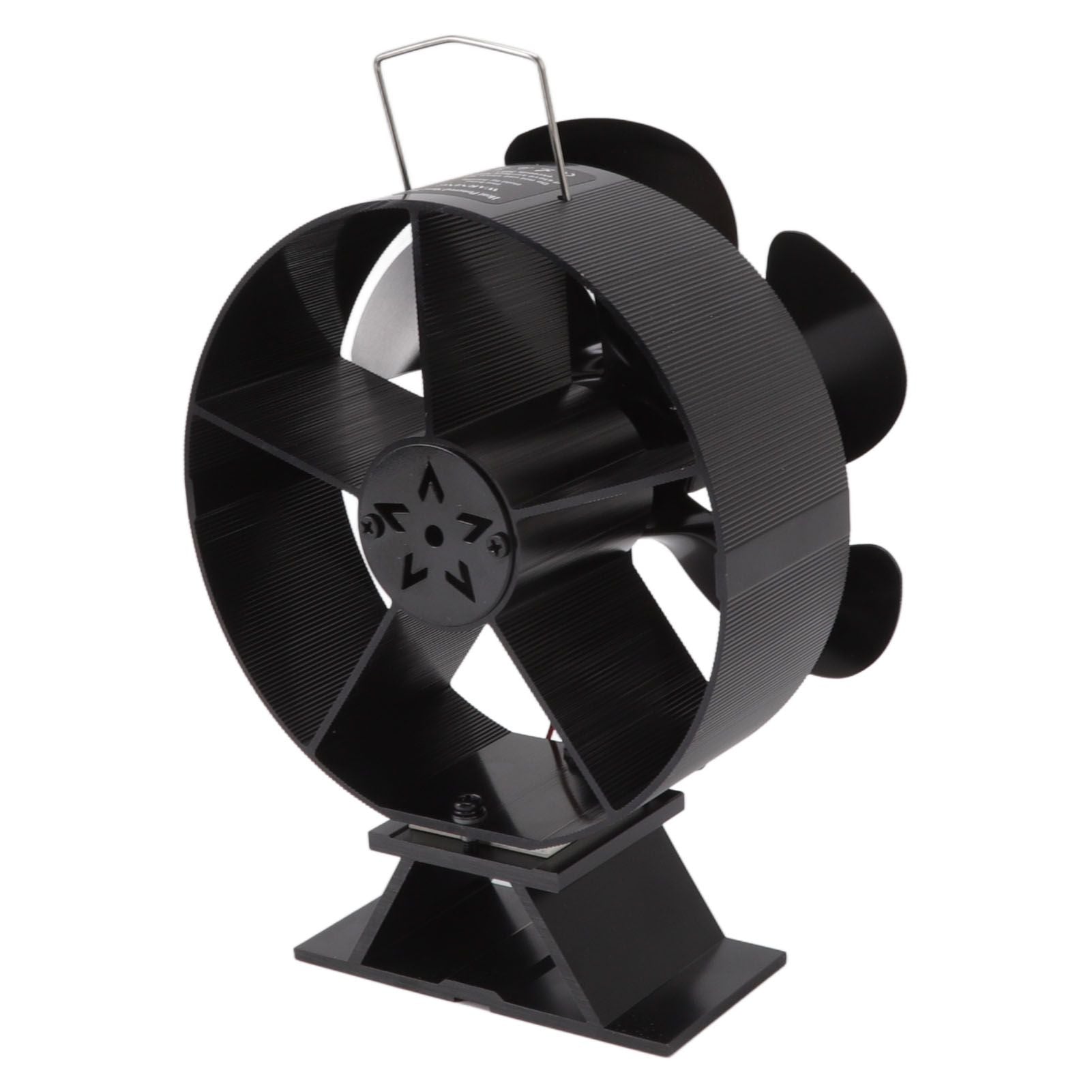6 Blades Fireplace Fan Thermoelectric Module Wood Stove Fan Heat Powered Wood Burning Air Circulation Fan for Home