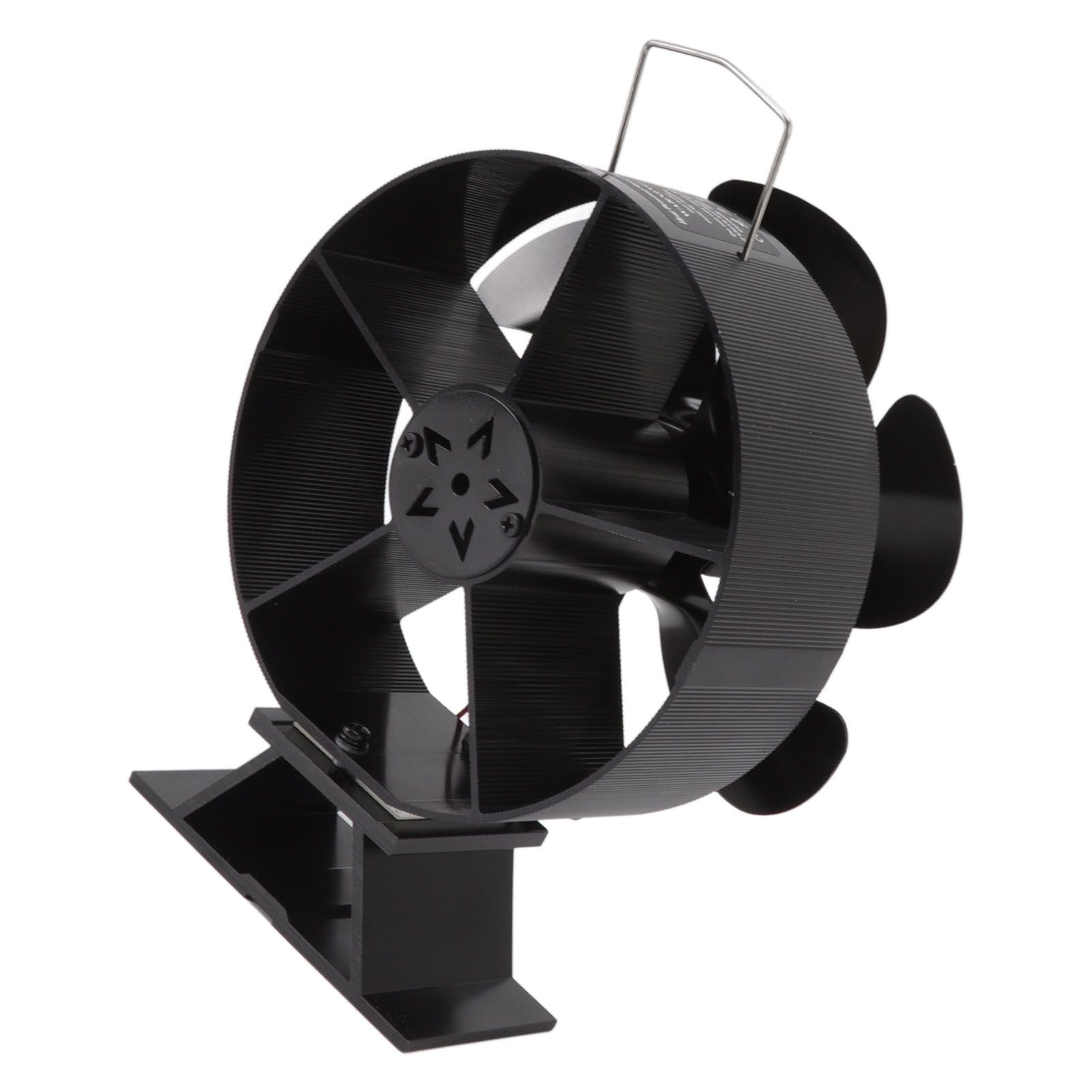 6 Blades Fireplace Fan Thermoelectric Module Wood Stove Fan Heat Powered Wood Burning Air Circulation Fan for Home
