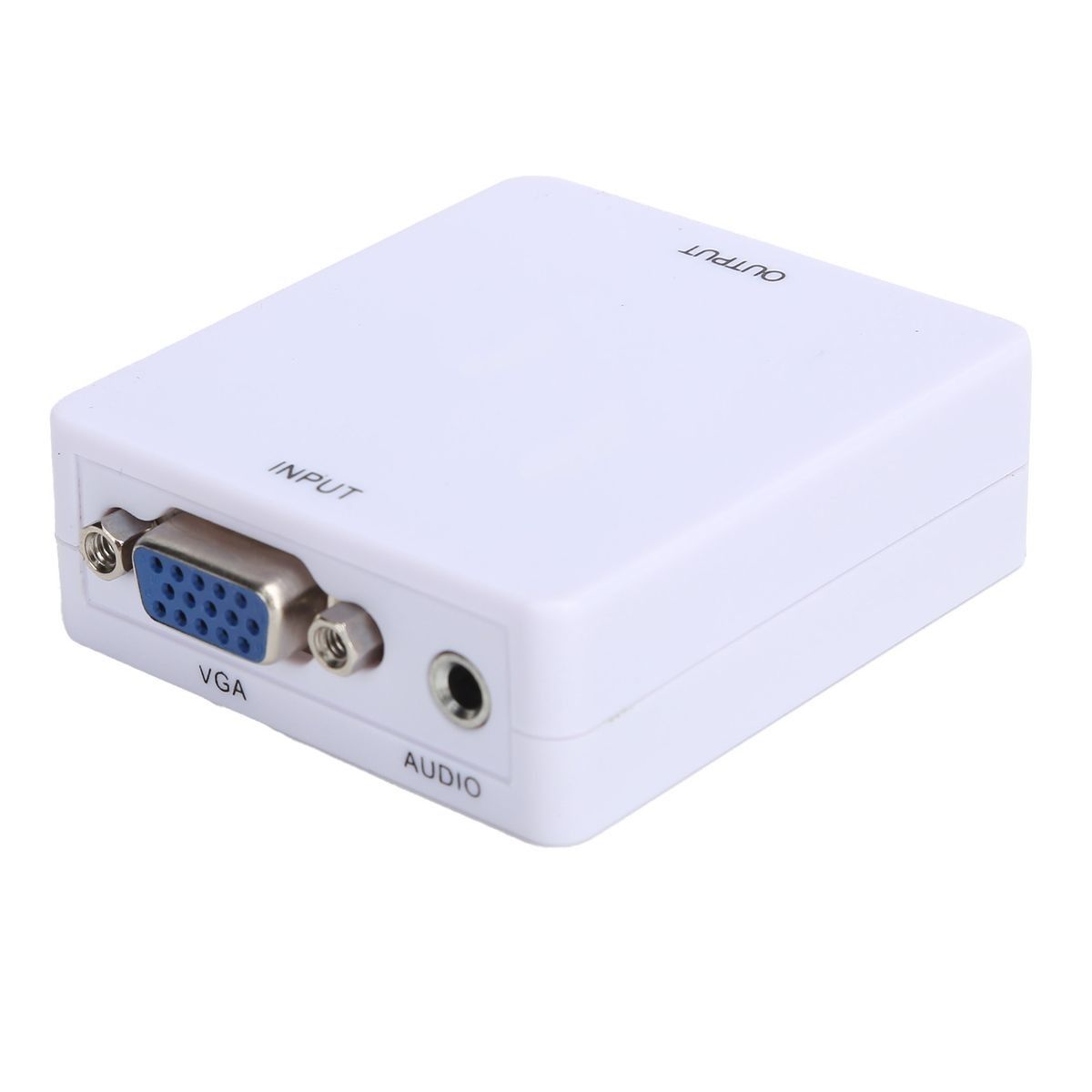 VGA to HDMI Adapter Mini HD 1080P Conversion Box AdapterWhite