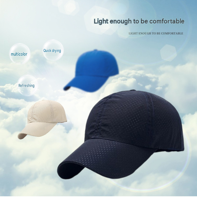 Quick-Drying Mesh Running Cap, Unisex Outdoor Sports Visor Hat