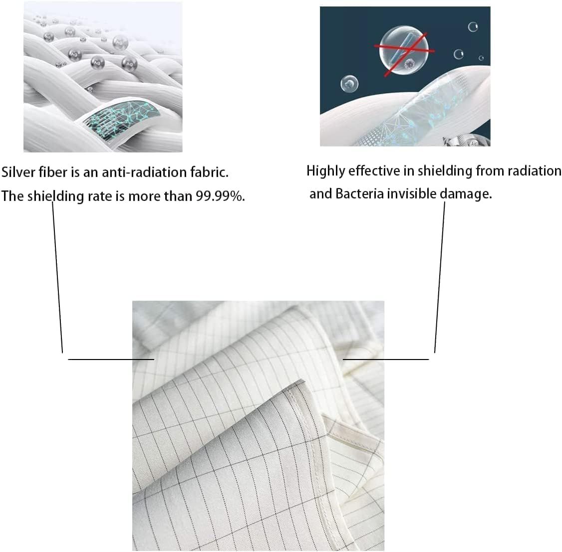 Grounding Flat Sheet, Bed Earthing Flat Sheet AU Plug Grounding Connection Cord Conductive Mat (White, Flat Sheets-(90x230cm))