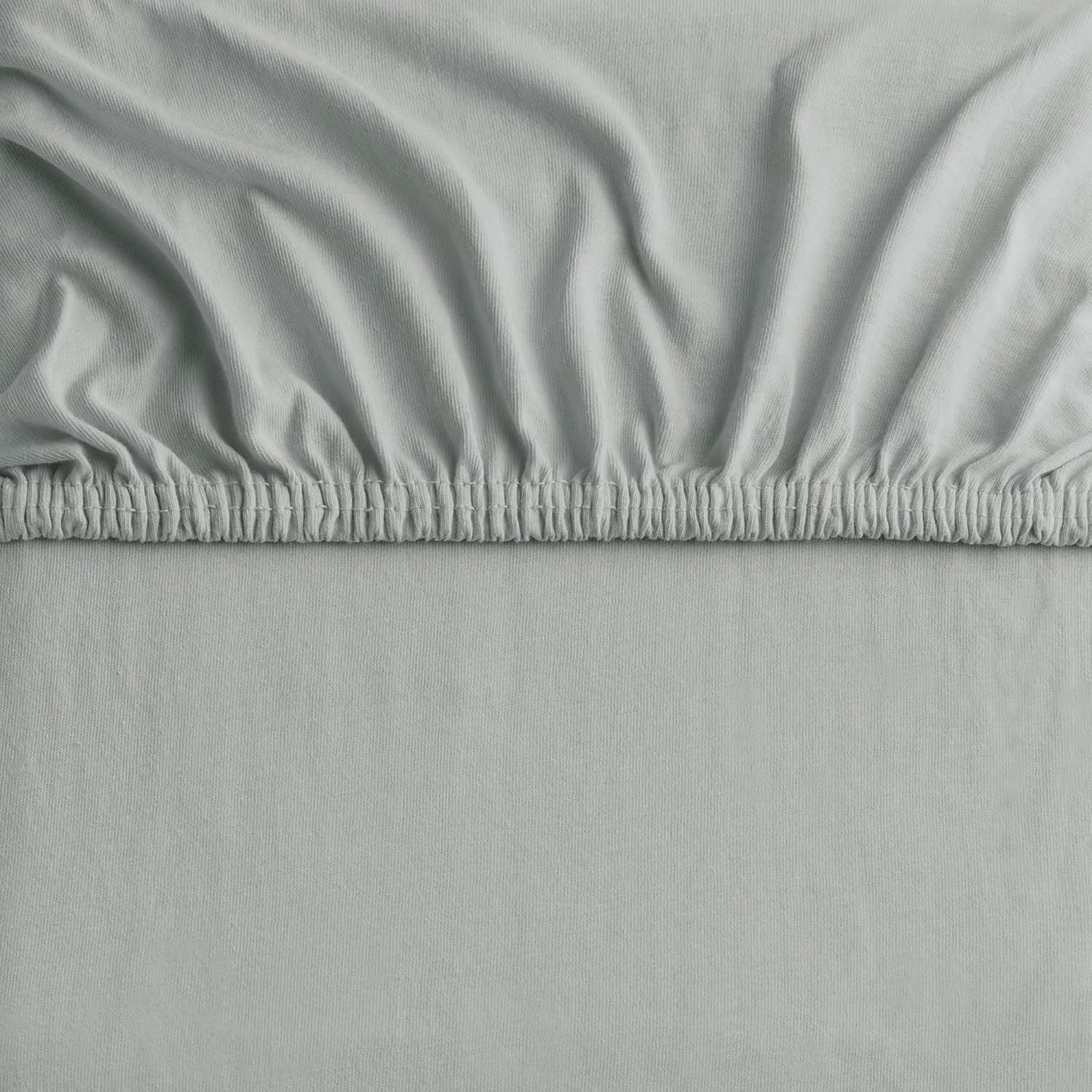 Hotel Quality Fitted sheets - 2 Piece Fitted sheets  -Breathable Bedding - Wrinkle, Fade, Stain Resistant- 26inch/40cm Deep Pocket Fitted Bed Sheet-Wrinkle and Fade Resistant,(Silver-gray,Super King)