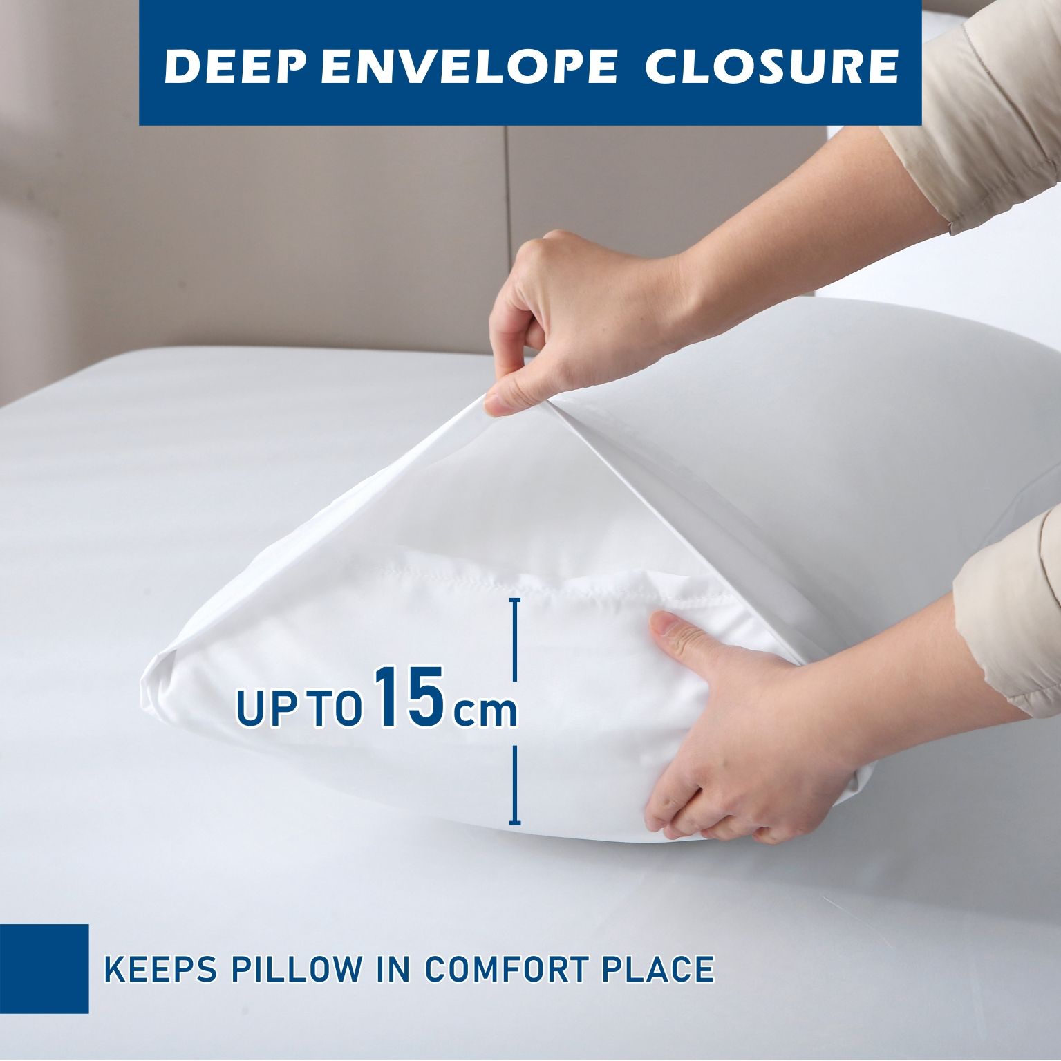 4 Piece Hotel Bamboo Cooling Sheet Set -Ultra Soft 2000TC Breathable Bed Sheets Set with 37 Centimetre Deep Pocket-Cooling Sheets for Hot Sleepers(White,Queen)