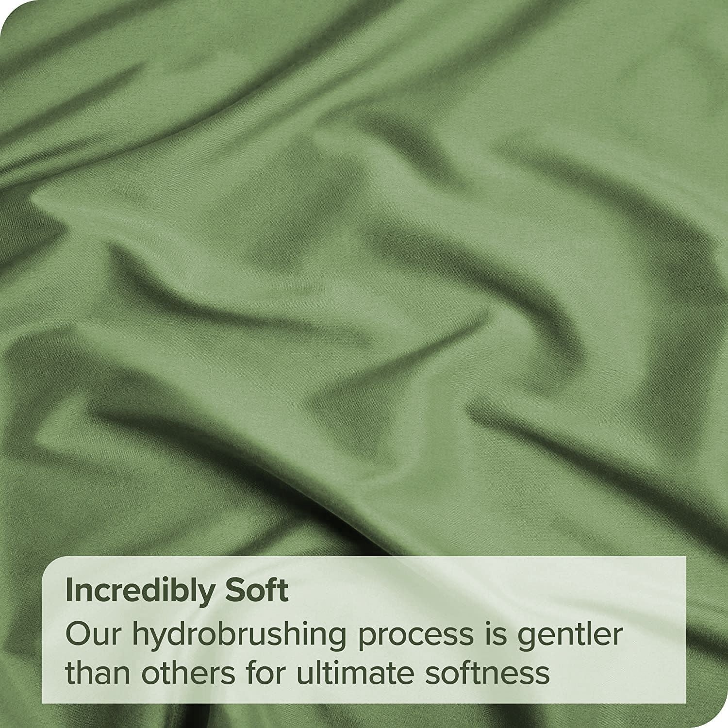 Elegant Comfort Premium Hotel Quality 1-Piece King Flat Sheet, Luxury and Softest 2000 Thread Count Bedding Flat Sheet(King,Olive green)
