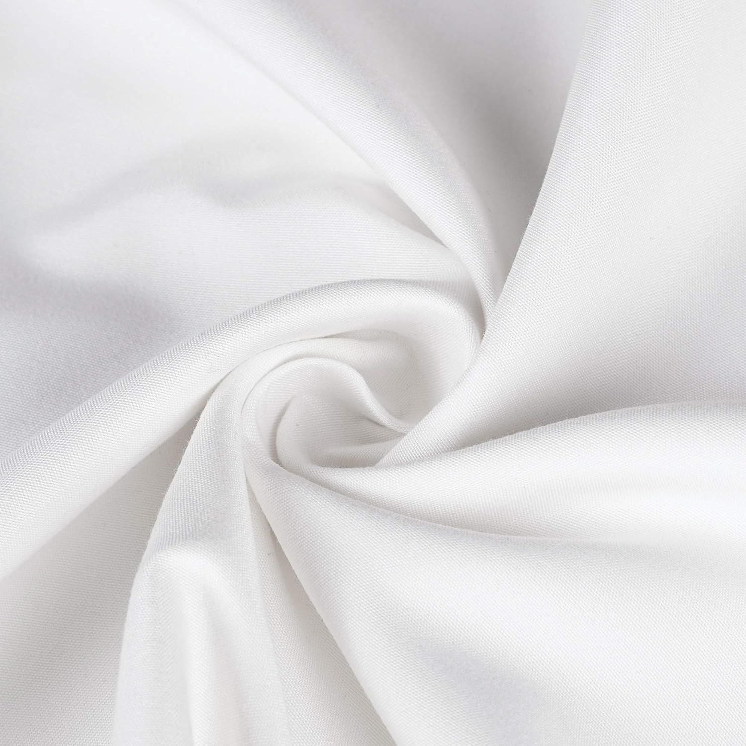 Elegant Comfort Premium Hotel Quality 1-Piece Queen Flat Sheet, Luxury and Softest 2000 Thread Count Bedding Flat Sheet(Queen,White)